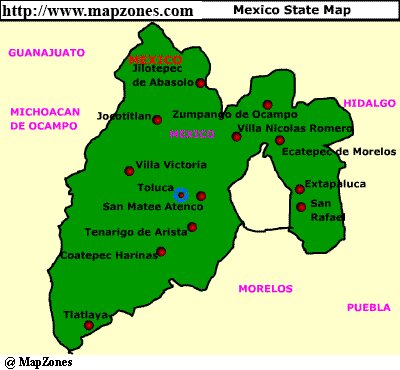Map of Mexico_state