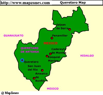 Map of Queretaro
