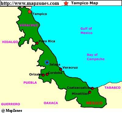 Map of Tampico