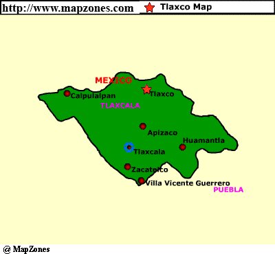 Map of Tlaxco