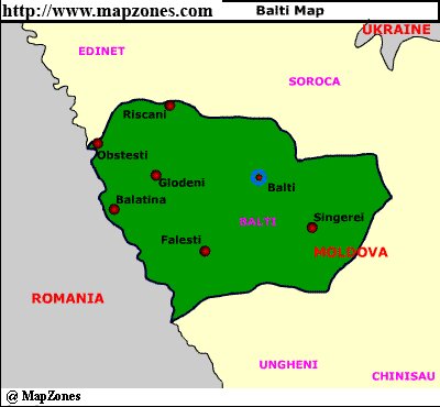 Map of Balti