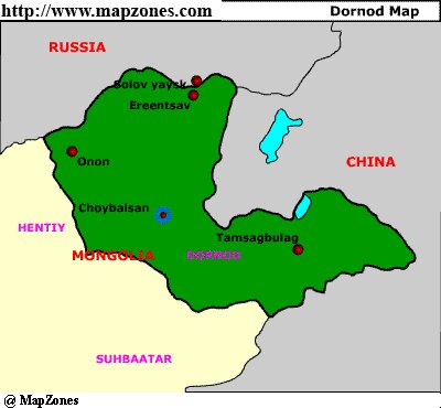 Map of Dornod