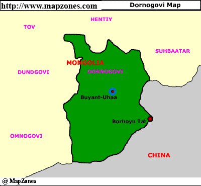 Map of Dornogovi