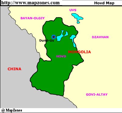 Map of Hovd
