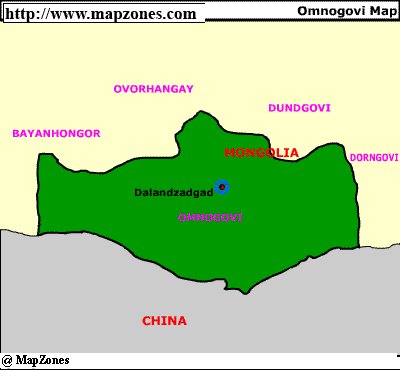 Map of Omnogovi