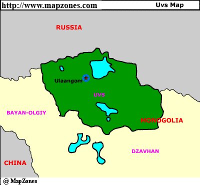 Map of Uvs