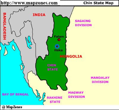 Map of Chin_state