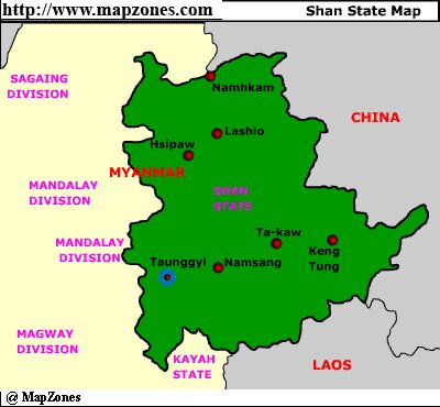 Map of Shan_state