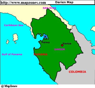 Map of Darien