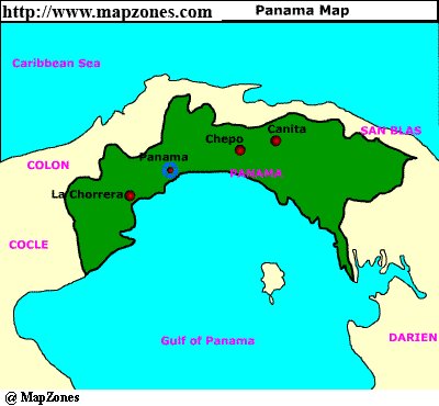 Map of Panama_province