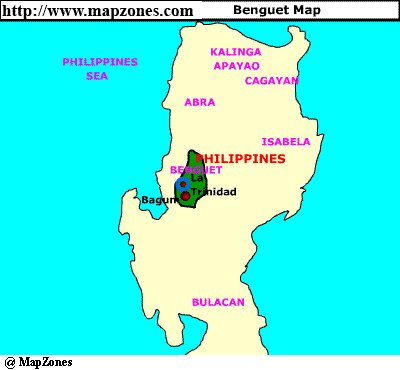 Map of Benguet