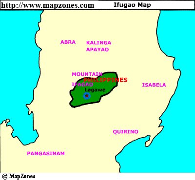 Map of Ifugao