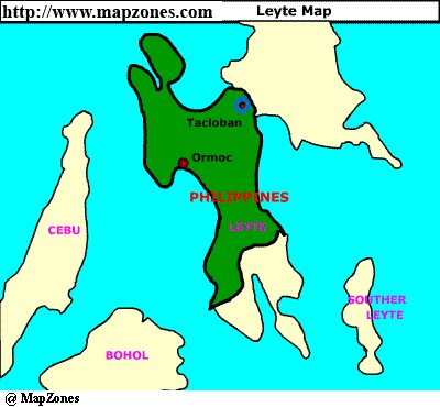 Map of Leyte