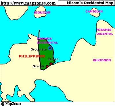 Map of Misamis_occidental
