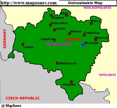 Map of Dolnoslaskie