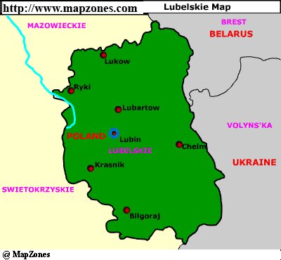 Map of Lubelskie