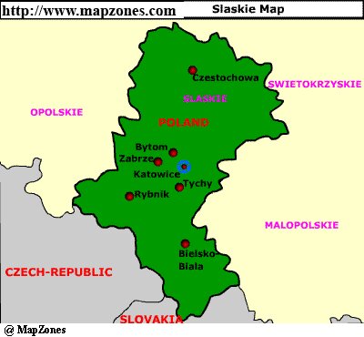 Map of Slaskie