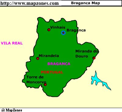 Map of Braganca