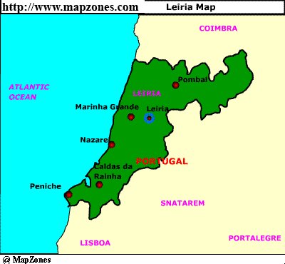 Map of Leiria