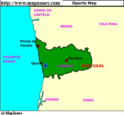 Map of Oporto