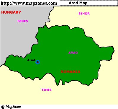 Map of Arad