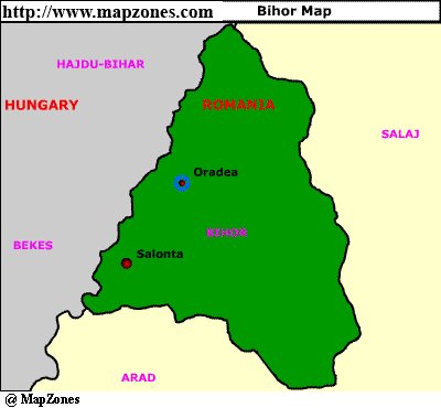 Map of Bihor
