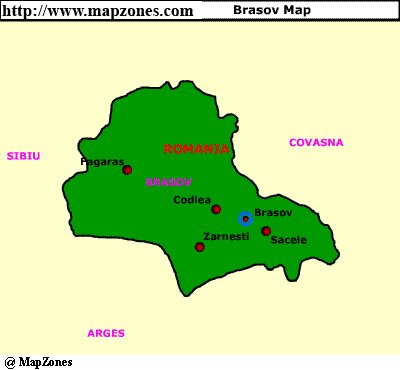 Map of Brasov