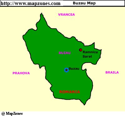 Map of Buzau