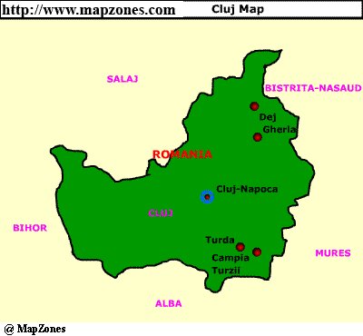 Map of Cluj