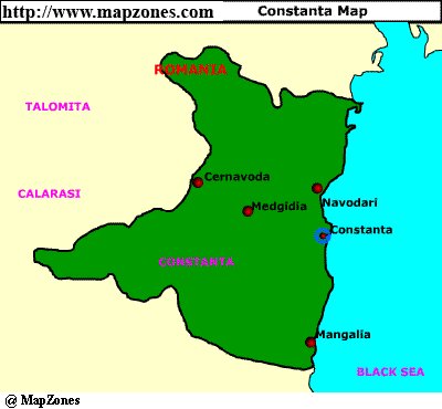 Map of Constanta