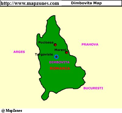 Map of Dimbovita