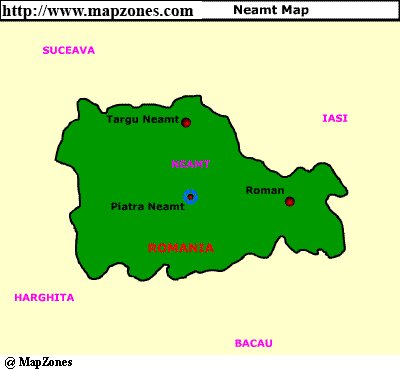 Map of Neamt