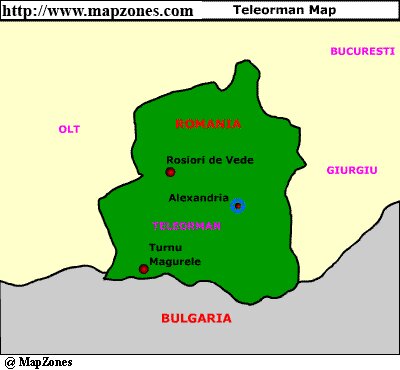 Map of Teleorman