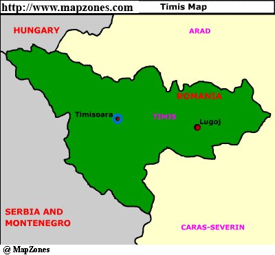 Map of Timis