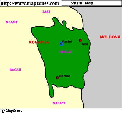 Map of Vaslui