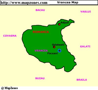 Map of Vrancea