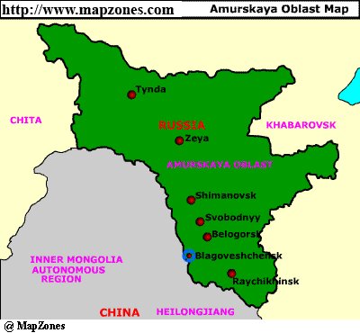 Map of Amurskaya_oblast