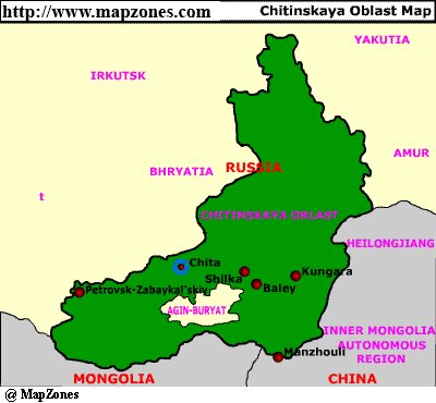 Map of Chitinskaya_oblast