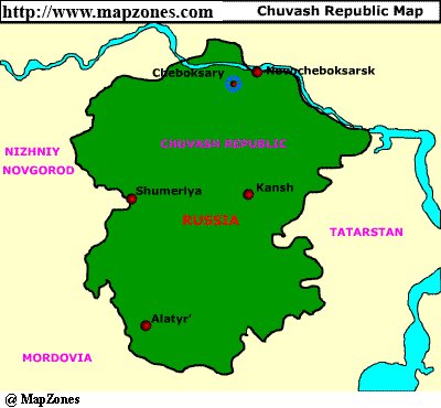 Map of Chuvash_republic