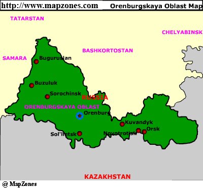 Map of Orenburgskaya_oblast