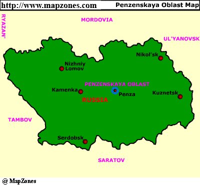 Map of Penzenskaya_oblast