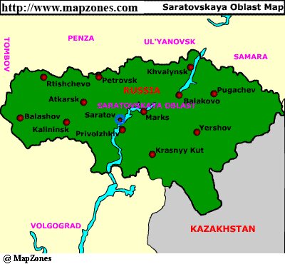 Map of Saratovskaya_oblast