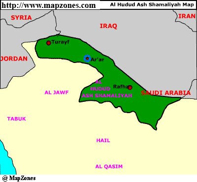 Map of Al_hudud_ash_shamaliyah