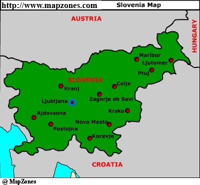 Map of Slovenia