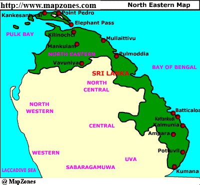 Map of North_eastern