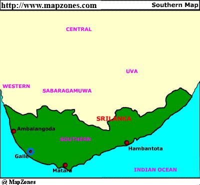 Map of Southern
