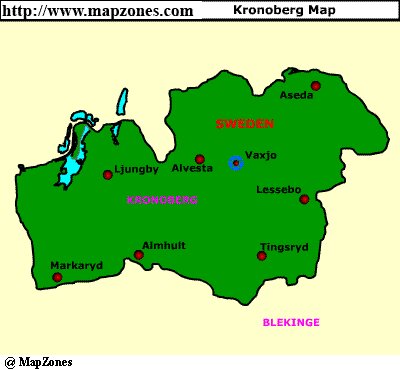 Map of Kronoberg