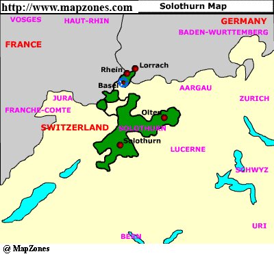 Map of Solothurn