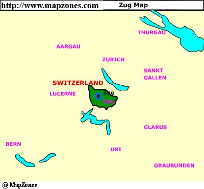 Map of Zug