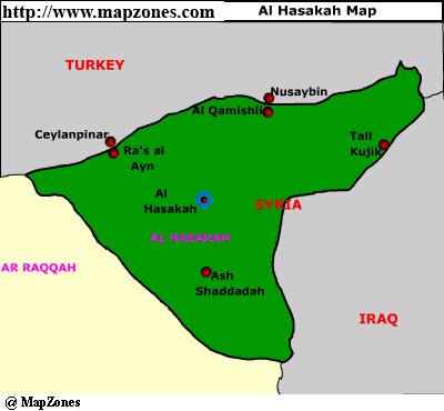 Map of Al_hasakah